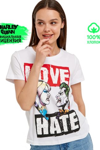Женская футболка Crazy Getup by Juno "Харли Квинн" AW20GJ0510 белый