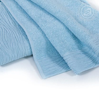 полотенце махровое голубой 3