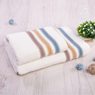 Ренессанс набор полотенец махровых кремовый