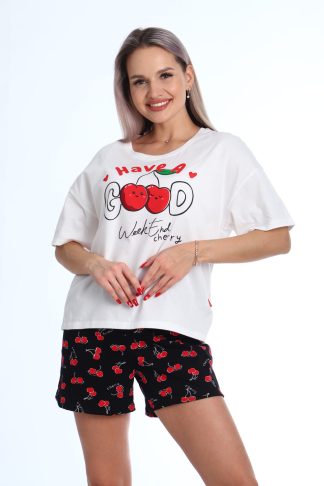 Пижама с шортами Очарование 0-056