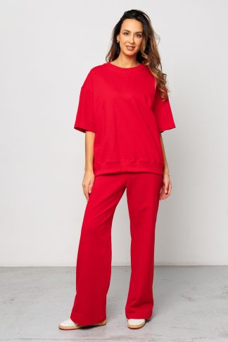 Костюм брючный с футболкой 403RED